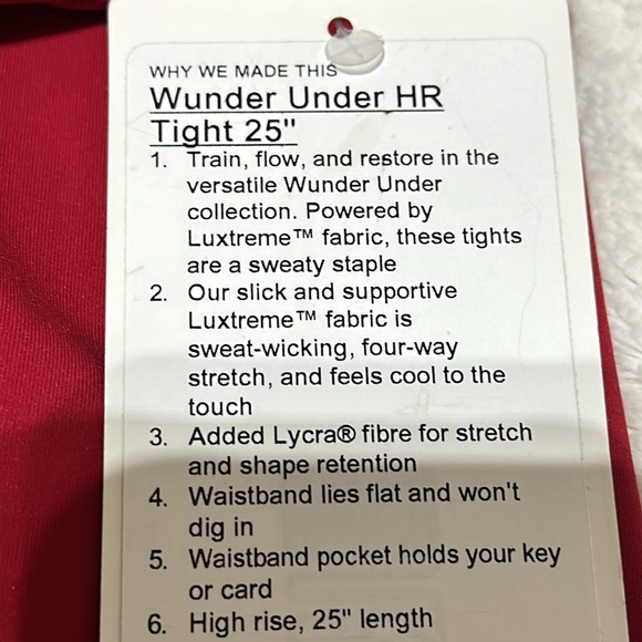 Lululemon | size 2 | lunar new year wunder under HR tight - Picture 9 of 12